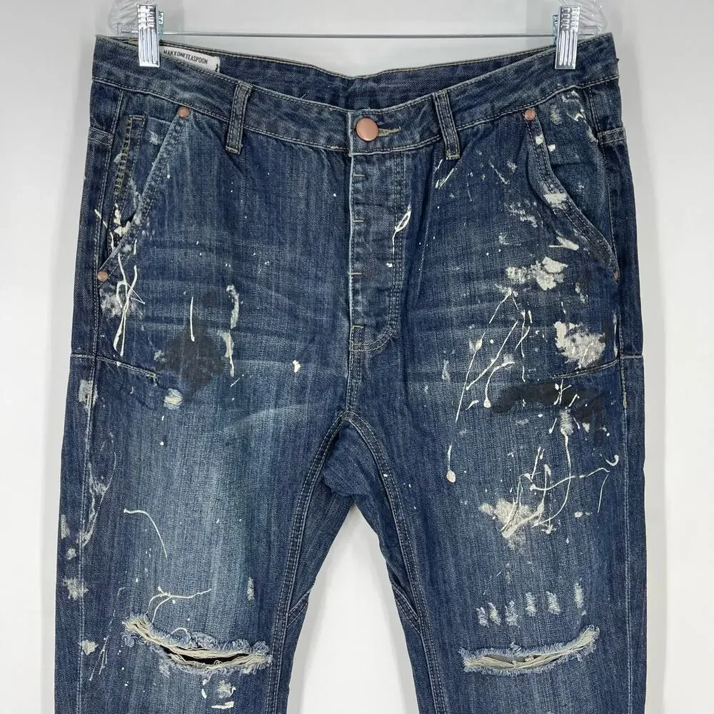 Man X One Teaspoon Jeans Mr Golds‎ Cowboy Men's 34R NWT